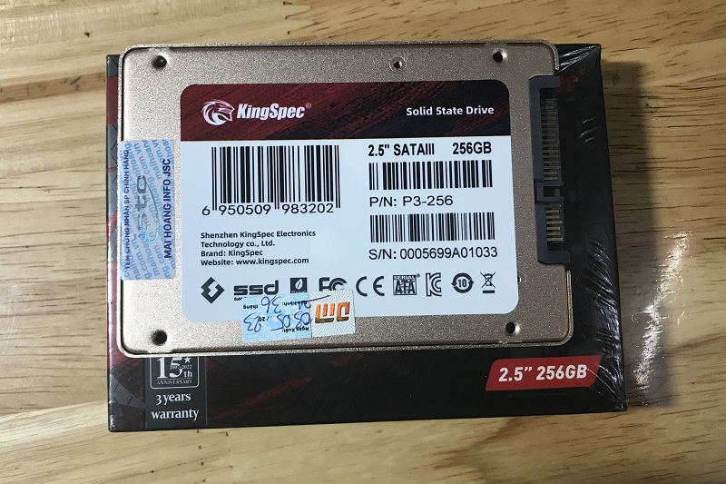 Ổ cứng SSD Kingspec P3-256 2.5 Sata III 256GB